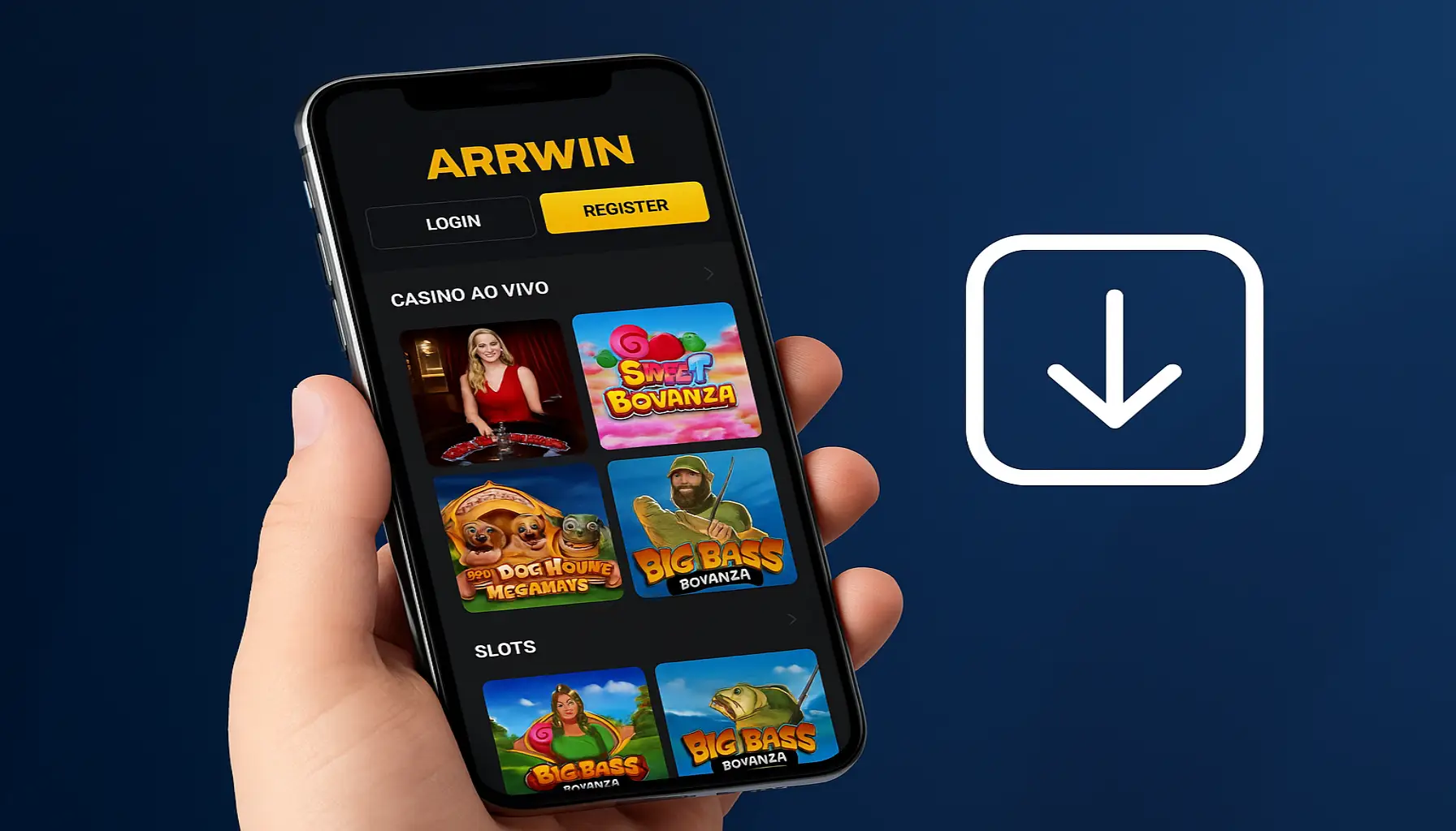 Baixar o ARRWIN Cassino App