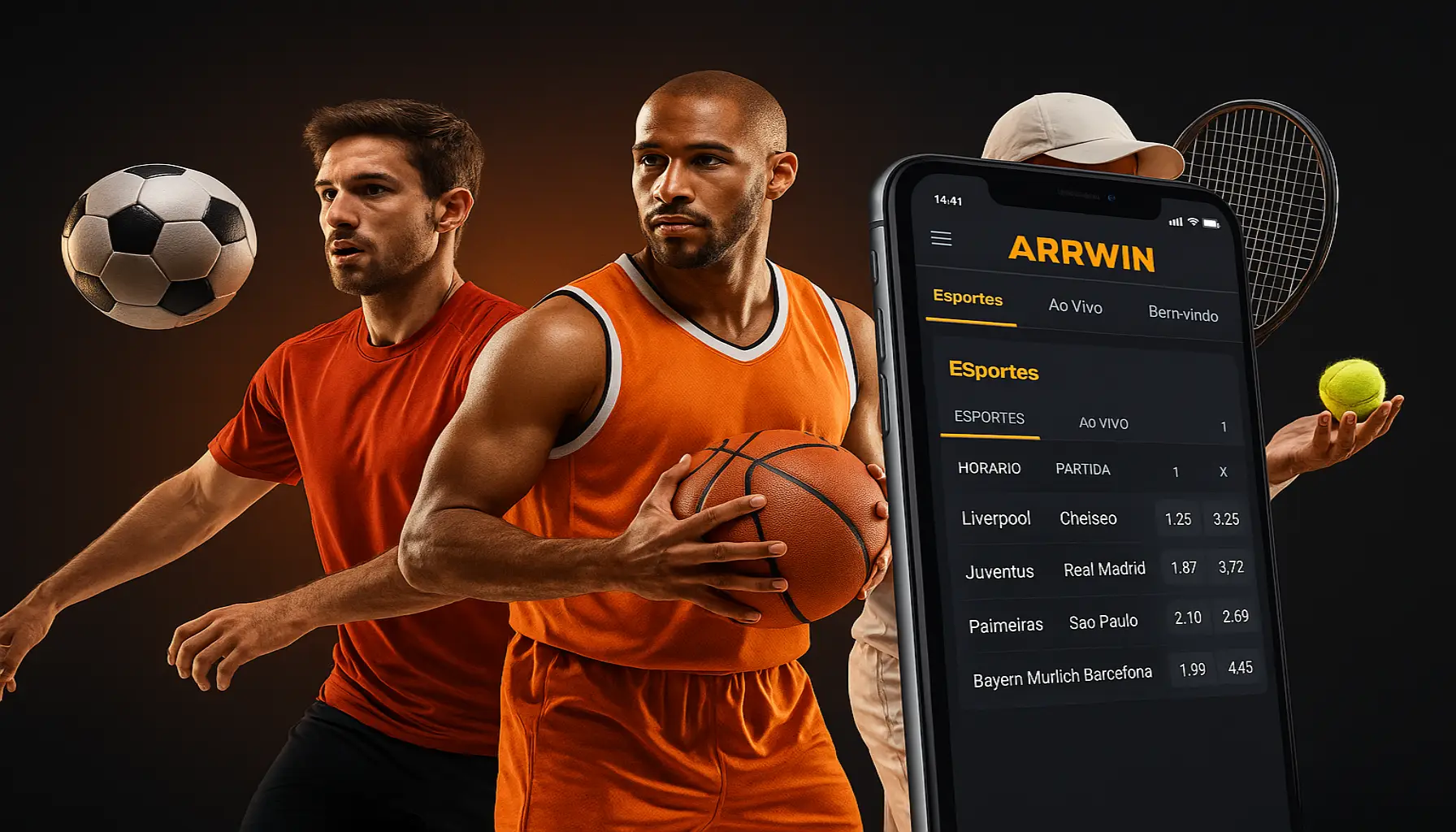 Apostas esportivas no cassino online ARRWIN